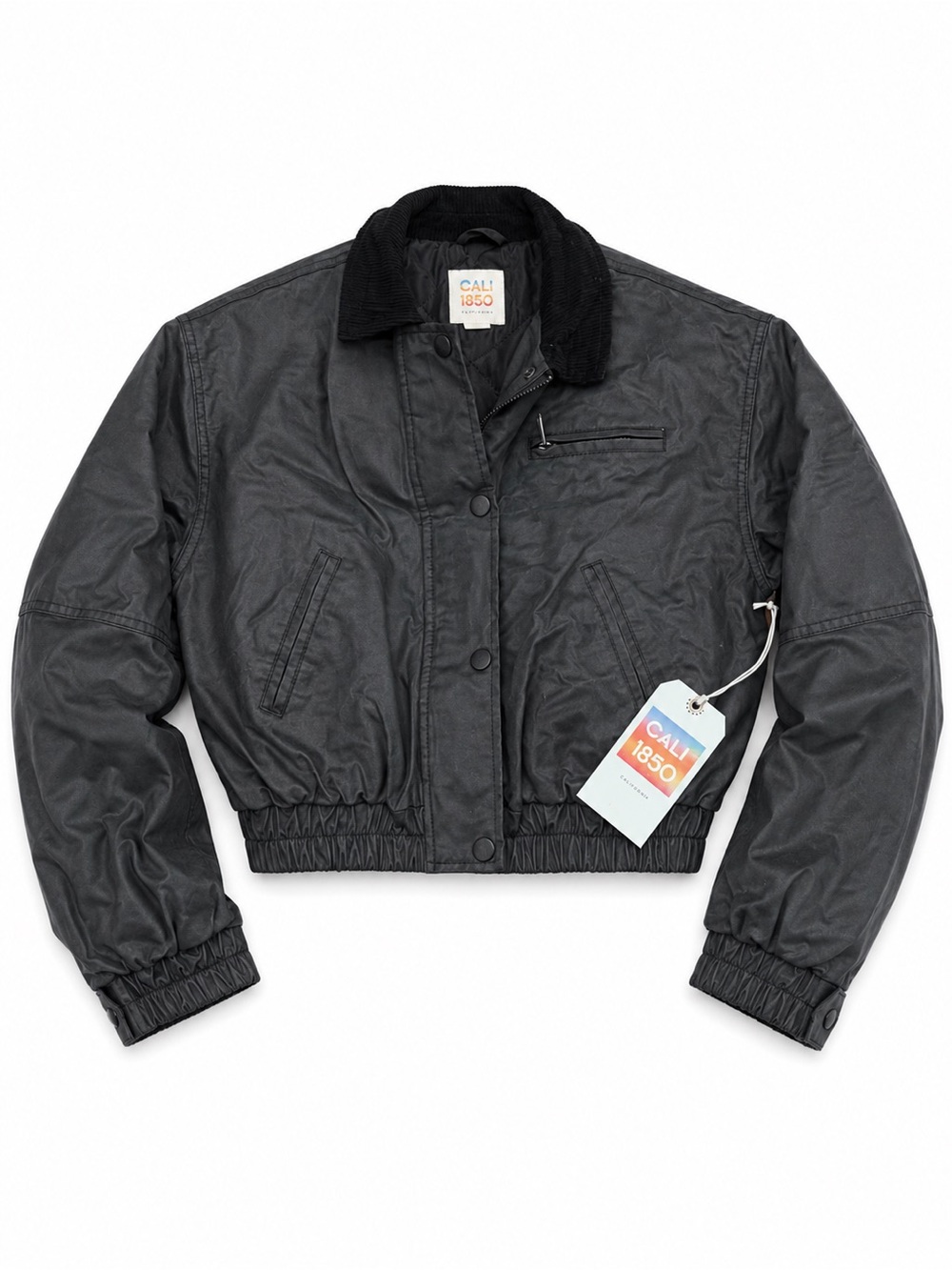 CALI 1850 Black Women's Bomber Jacket
